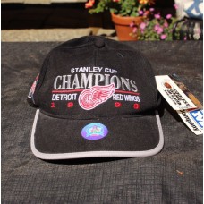 Vintage 1998 Stanley Cup Detroit Red Wings Champions Strap Back Hat NWT  eb-15610914